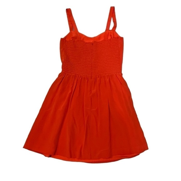 Joie Latelle Silk Mini Dress. Revolve. Sweetheart Sleeveless Mayan Red Sz S #927 - Picture 6 of 9